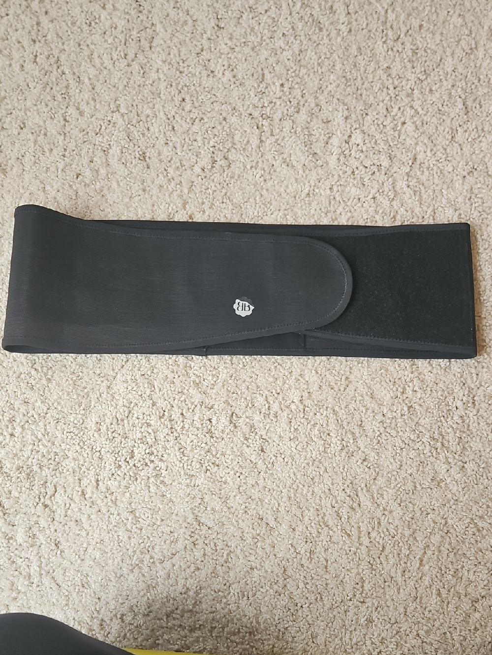Black Waist/Back Support Belt with Velcro Closure